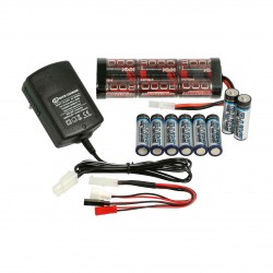 ROBITRONIC Electro Starter Kit (cargador Peak, Stick pack, batería del transmisor)