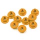 YR 4MM ALU SERRATED LOCK NUT 10PCS