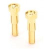  4/5MM DUAL BULLET GOLD PLUG MALE (2 PCS)
