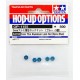 3MM TUERCAS ESTRECHAS AUTOBLOCANTES ALUMINIO AZUL