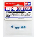 TAMIYA 3MM TUERCAS ESTRECHAS AUTOBLOCANTES ALUMINIO AZUL