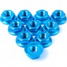 YR 4MM ALU SERRATED LOCK NUT 10PCS