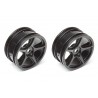 ASSOCIATED 5-SPOKE WHEELS, BLACK