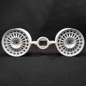 TAMIYA LANCIA DELTA RALLY DISH WHEELS 2PCS