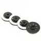 ALUMINUM BRAKE DISC WHEEL ADAPTOR FOR RC CAR (BLACK)