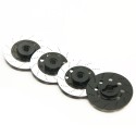 ALUMINUM BRAKE DISC WHEEL ADAPTOR FOR RC CAR (BLACK)