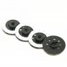 ALUMINUM BRAKE DISC WHEEL ADAPTOR FOR RC CAR (BLACK)