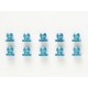 TAMIYA 5MM ALUMINUM SHORT BALL NUT (BLUE)