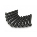 SCREW BUTTON HEAD HEX 3X20MM STEEL BLACK (10PCS)