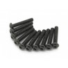 SCREW BUTTON HEAD HEX 3X20MM STEEL BLACK (10PCS)
