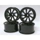 SPICE  L TYPE WHEEL 3MM OFFSET BLACK 4PCS