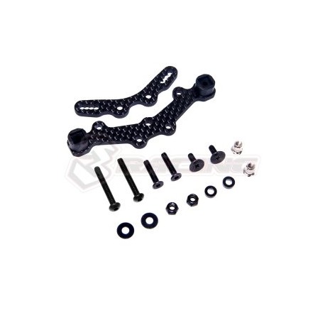 3 RACING GRAPHITE REAR SHOCK TOWER FOR MINI MG