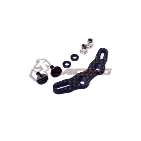 3 RACING GRAPHITE FRONT SHOCK TOWER  FOR M07