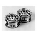 TAMIYA M-CHASSIS 8 SPOKE WHEELS (PLATED)