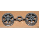Tamiya 6-Spoke 26mm Wheel grey (2)