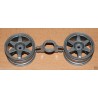 Tamiya 6-Spoke 26mm Wheel grey (2)