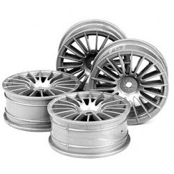 LLANTAS TAMIYA MEDIUM-NARROW  GREY 18-SPOKE 
