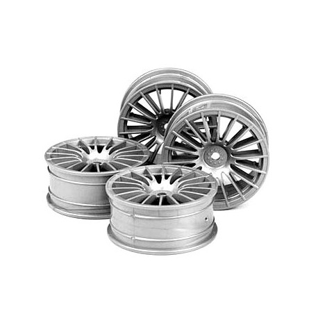 LLANTAS TAMIYA MEDIUM-NARROW  GREY 18-SPOKE 