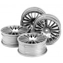 LLANTAS TAMIYA MEDIUM-NARROW  GREY 18-SPOKE 