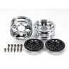TAMIYA MESH RIM 2-PIECE WHEELS (BLACK)