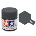 TAMIYA X10 GRIS ACERO BRILLANTE 