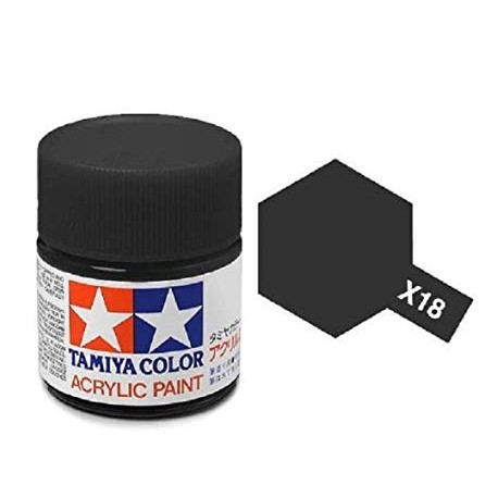 TAMIYA X18 NEGRO SATINADO