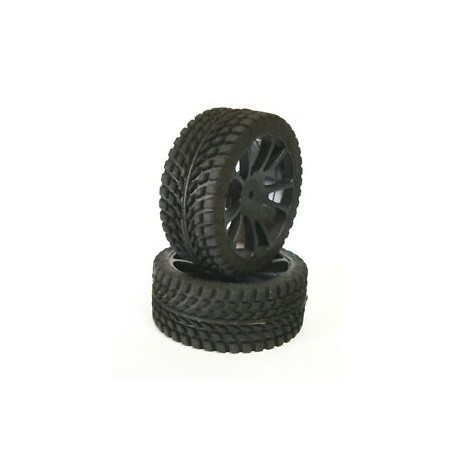1/10 RADIAL 26MM SPORT LLANTA NEGRA 10 RADIOS (2U.)