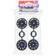 TAMIYA ON ROAD RACING TRUCK WHEEL  (BLACK)