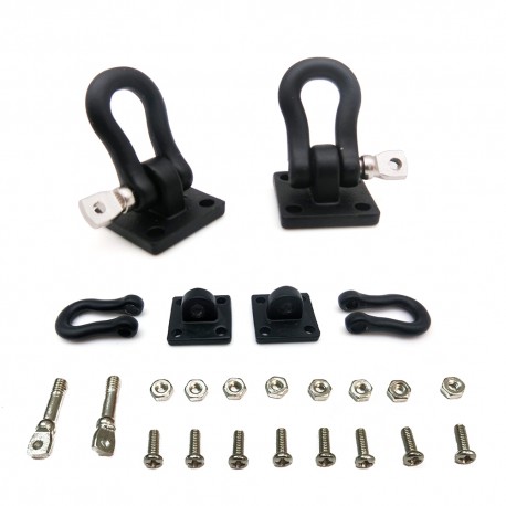 GRILLETES DE REMOLQUE PARA CRAWLER (BLACK)