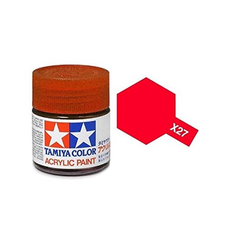 TAMIYA X27 ROJO TRANSLUCIDO