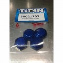 TITAN 17MM 1/8 OFF ROAD ALUMINUM SERRATED NUT  (4PCS)