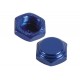 TITAN 17MM 1/8 OFF ROAD ALUMINUM SERRATED NUT  (4PCS)