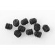 SCREW GRUB 5X5MM STEEL BLACK (10PCS)