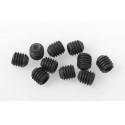 SCREW GRUB 5X5MM STEEL BLACK (10PCS)