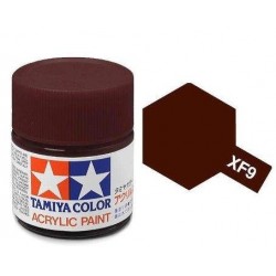 TAMIYA XF9 ROJO CASCO MATE