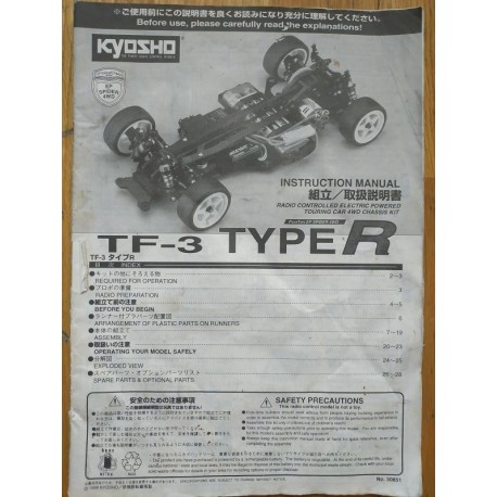 MANUAL KYOSHO TF3 TYPE-R
