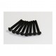 SCREW BUTTON HEAD HEX 3.5X25MM STEEL BLACK (8 PCS)