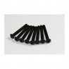 SCREW BUTTON HEAD HEX 3.5X25MM STEEL BLACK (8 PCS)