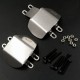 YEAH RACING STAINLESS STEEL FRONT/REAR DIFFERENTIAL PROTECTOR FOR TAMIYA CC02