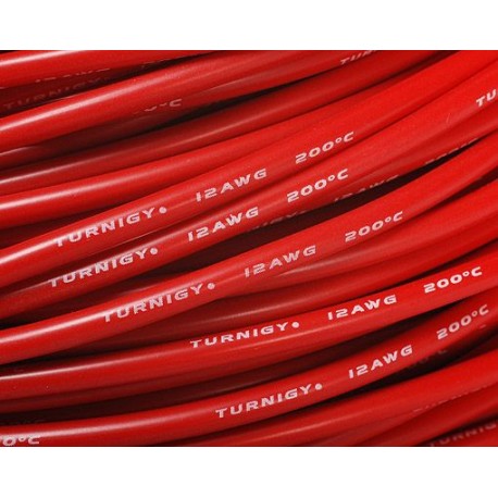 CABLE SILICONA 12 AWG ROJO