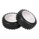 STAR PIN 1/8 OFF-ROAD SPORT PRE-MOUNTED ON WHITE WHEEL (2PCS)