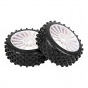 STAR PIN 1/8 OFF-ROAD SPORT PRE-MOUNTED ON WHITE WHEEL (2PCS)