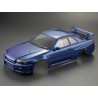 Killerbody Nissan Skyline R34 Metallic Blue Finished Body 1/10