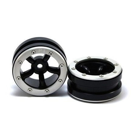 METSAFIL BEADLOCK WHEELS PT-SAFARI BLACK/SILVER 1.9 (2 PCS)