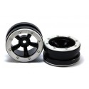 METSAFIL BEADLOCK WHEELS PT-SAFARI BLACK/SILVER 1.9 (2 PCS)
