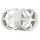 HPI TE37 WHEEL 26MM WHITE(3MM OFFSET)