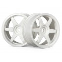 HPI TE37 WHEEL 26MM WHITE(3MM OFFSET)