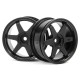 HPI TE37 WHEEL 26MM WHITE (3MM OFFSET)