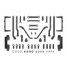 TAMIYA TC-01 A PARTS (BODY MOUNTS)
