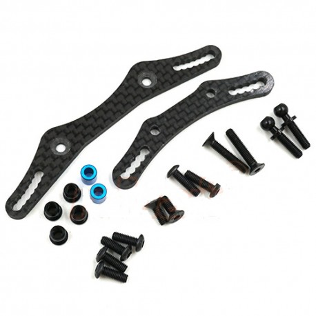 YEAH RACING CARBON DAMPER STAY SET FOR TAMIYA M05